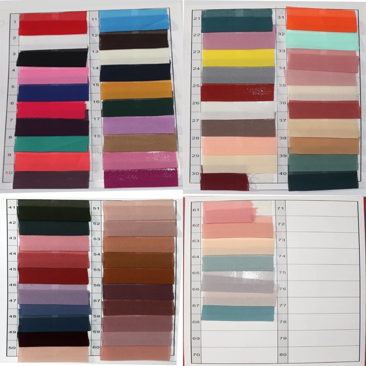 Hot Sale 67 Colors Islam Malaysia Dubai Muslim Hijab Georgette Bubble Chiffon Scarf Plain Solid Color Chiffon Shawl